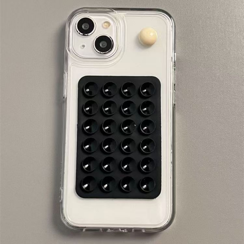 Phone Accessories Case - Siliconen zuignap telefoonhoesje houder antislip klevende