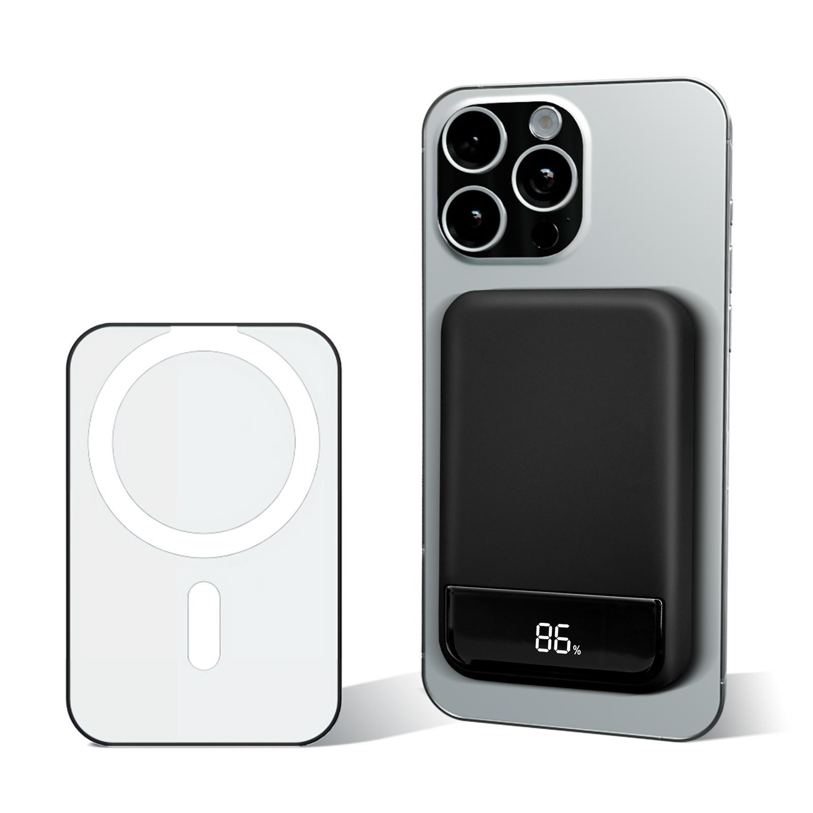Power Bank Slim - Magnetische Draadloze Draagbare Oplader Power Bank