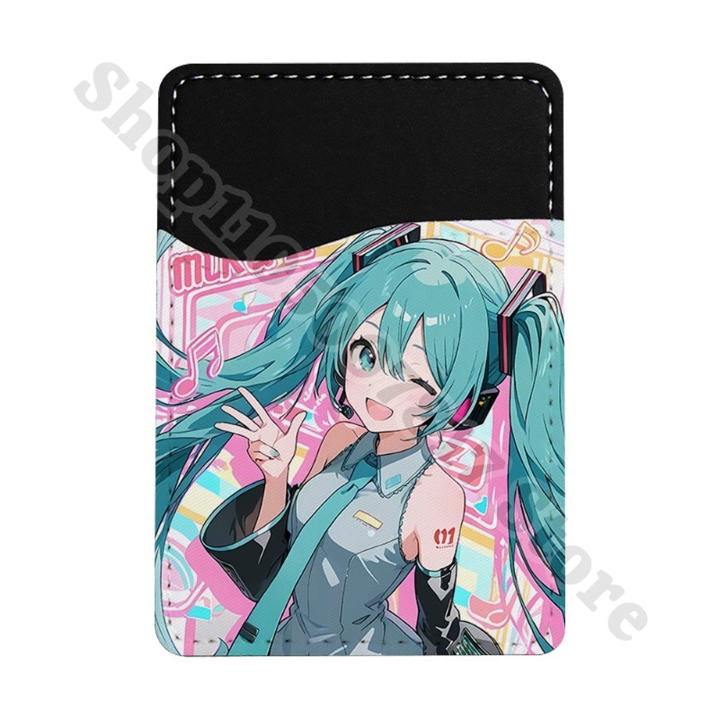 Phone Accessories Items - Creatieve telefoondecoratie-accessoires Ultradunne portemonnee Hatsunes Miku