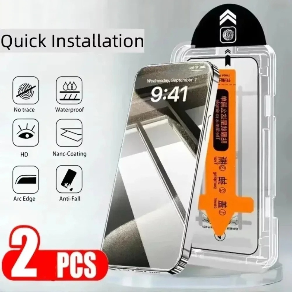 Phone Accessories Online Shop - 2 Stuks Transparant Gehard Glas Film