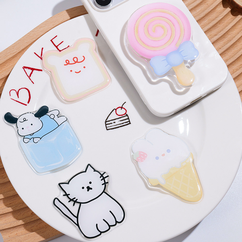 Phone Accessories And Gadget - Leuke Cartoon Grip Tok Acryl Opvouwbare