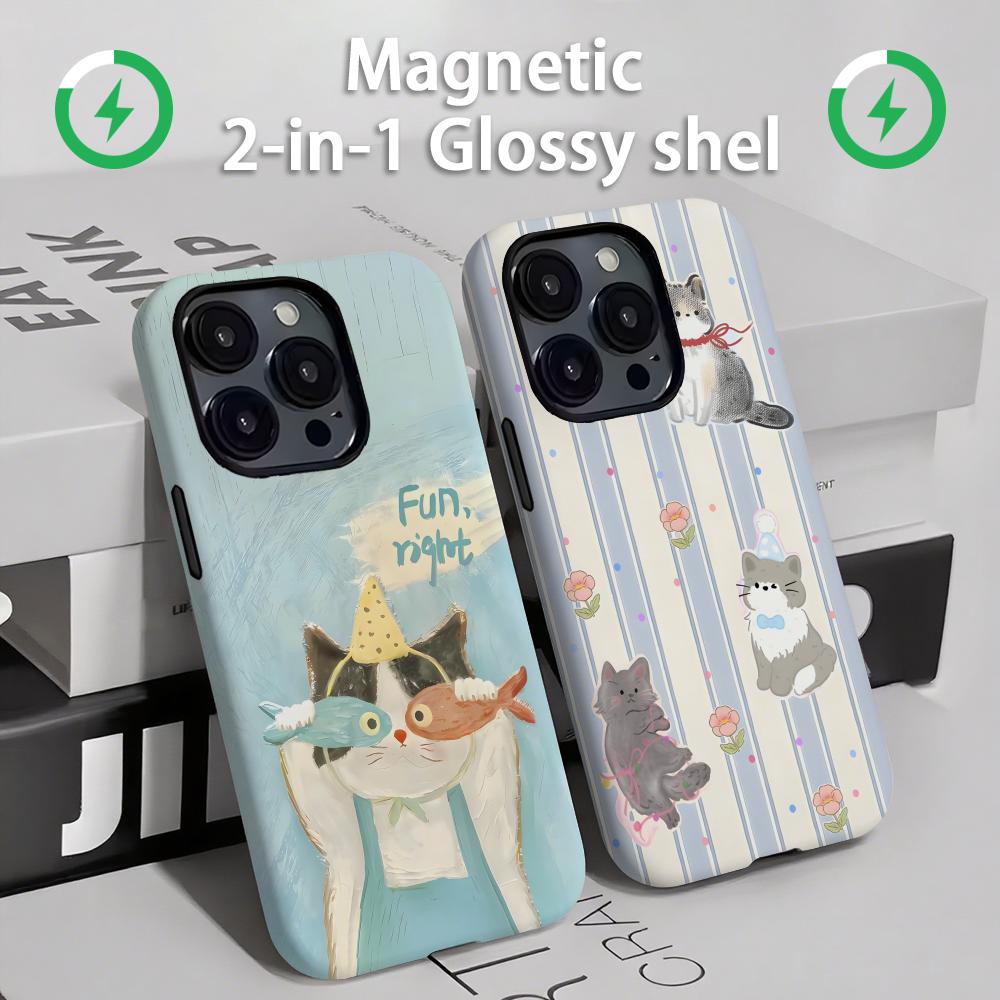 Phone Accessories List - Leuke katten en honden Telefoonhoesje Magnetisch
