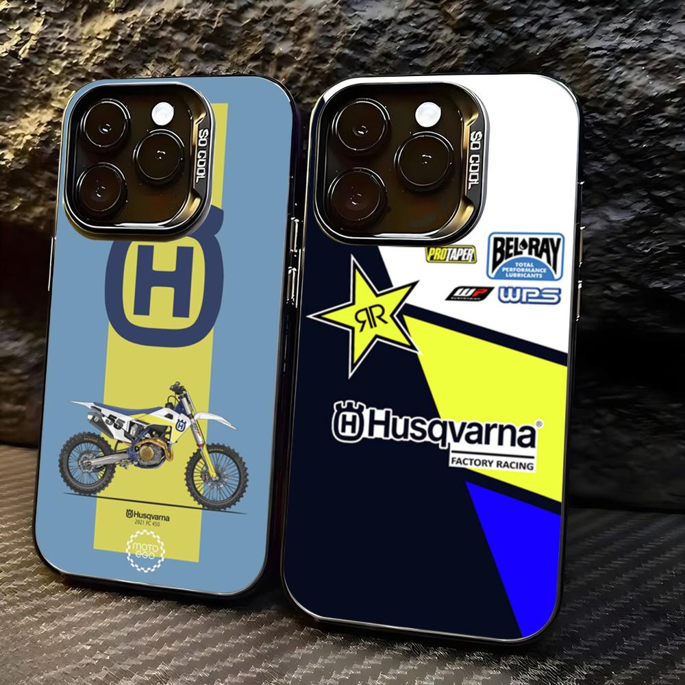 Phone Accessories List - Motorfiets H-Husqvarnaes-S Telefoonhoesje voor lMDColor Zilveren
