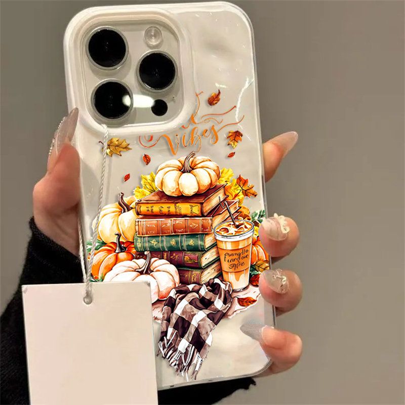 Phone Accessories List - Herfst Pompoen Koffie Telefoonhoesje Voor iPhone
