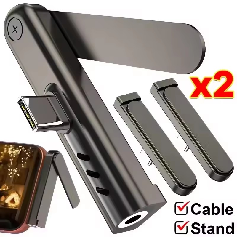 Phone Accessories And Gadget - 2/1PCS Draagbare USB C Naar 3.5mm