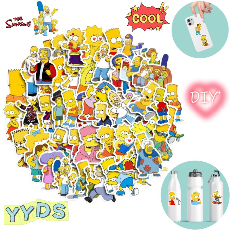 Phone Accessories Trending Products - 50 stuks The Simpsons schattige cartoonstickers