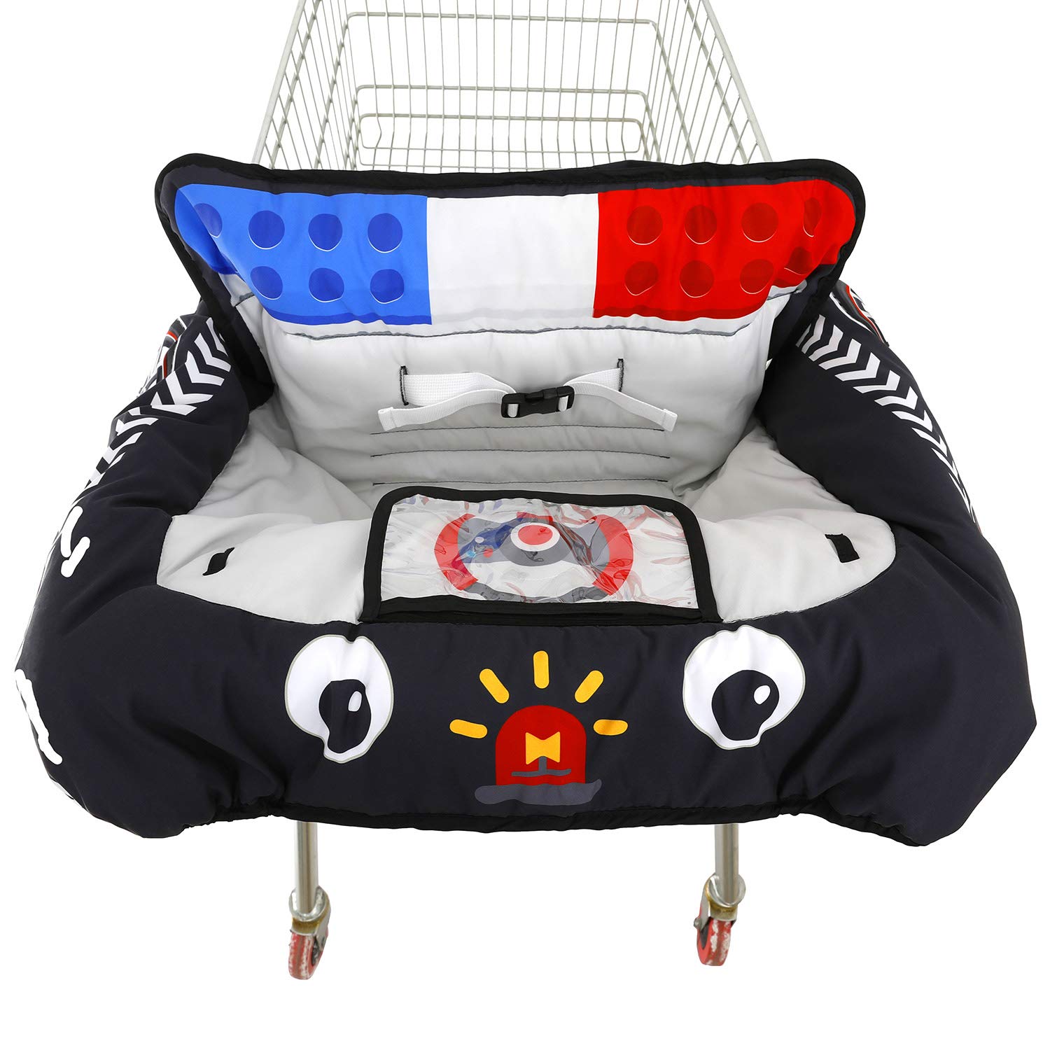 Phone Accessories Baby - Cartoon auto baby winkelwagenhoes, 2-in-1 boodschappenwagen
