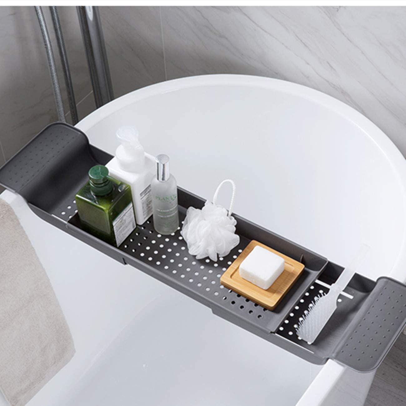 Phone Accessories Rack - Badplank Caddy Tray Uitbreidbaar Duurzaam Plastic