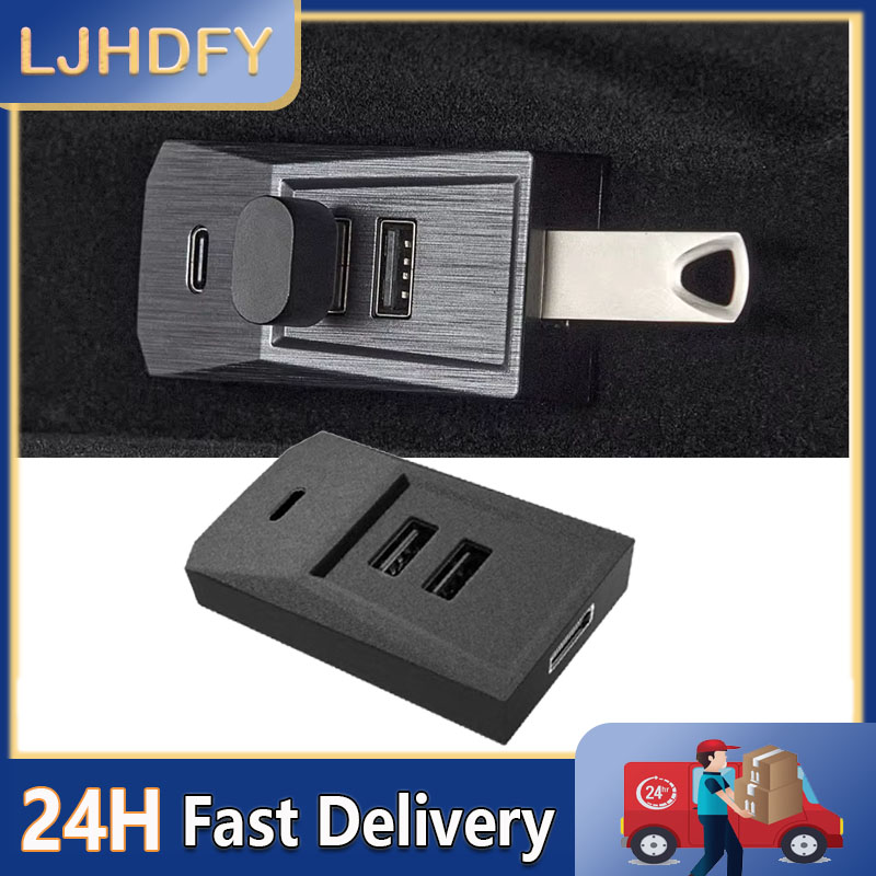 Usb C Hub - Dockingstation voor autohandschoenenkastje USB-hub uitbreidingsdock snellaadadapter