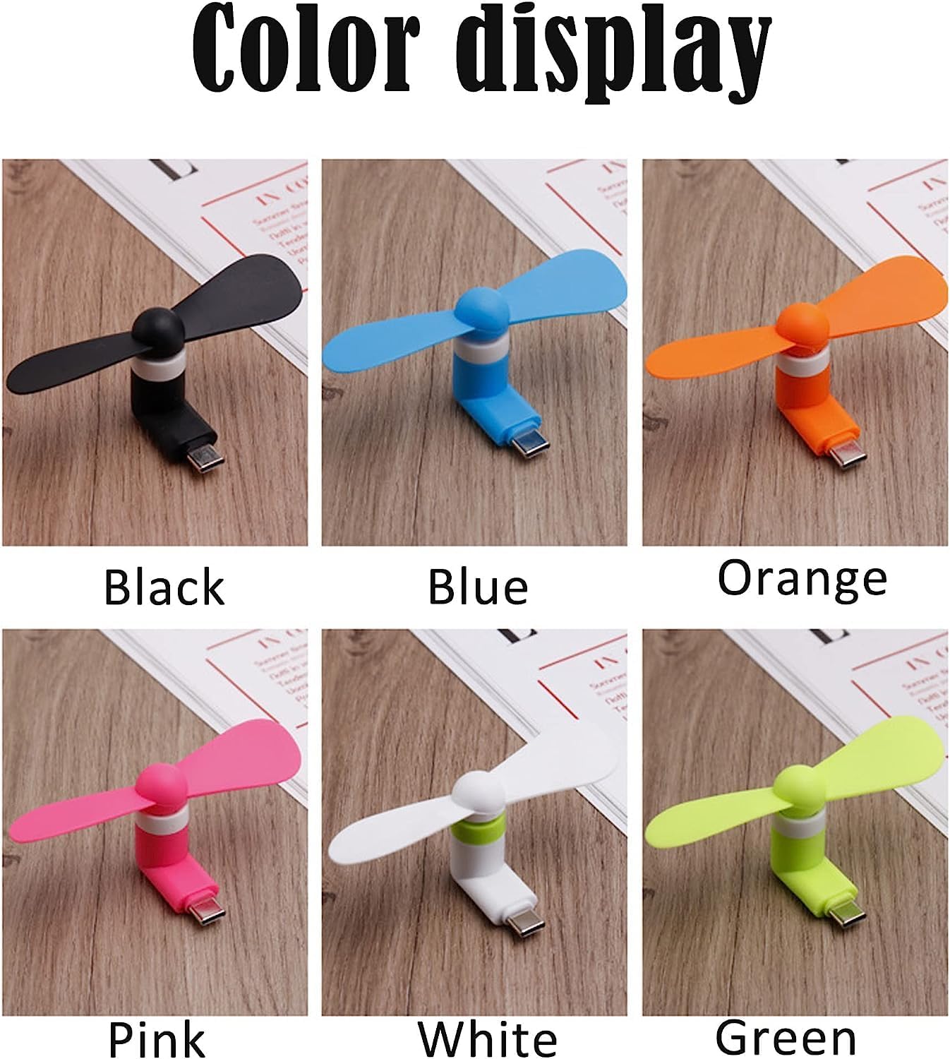 2 stuks Type-C Mini Draagbare  - Phone Cooling Fan recensie en prijs