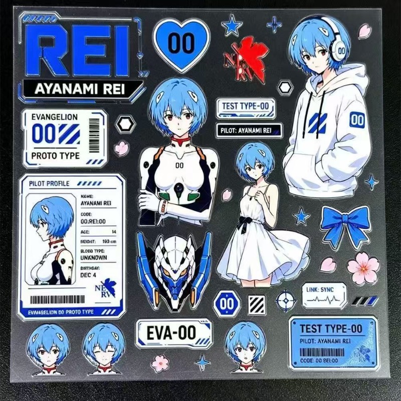 Ayanami Rei Relief Stickers EV - Phone Accessories Trending Products recensie en prijs