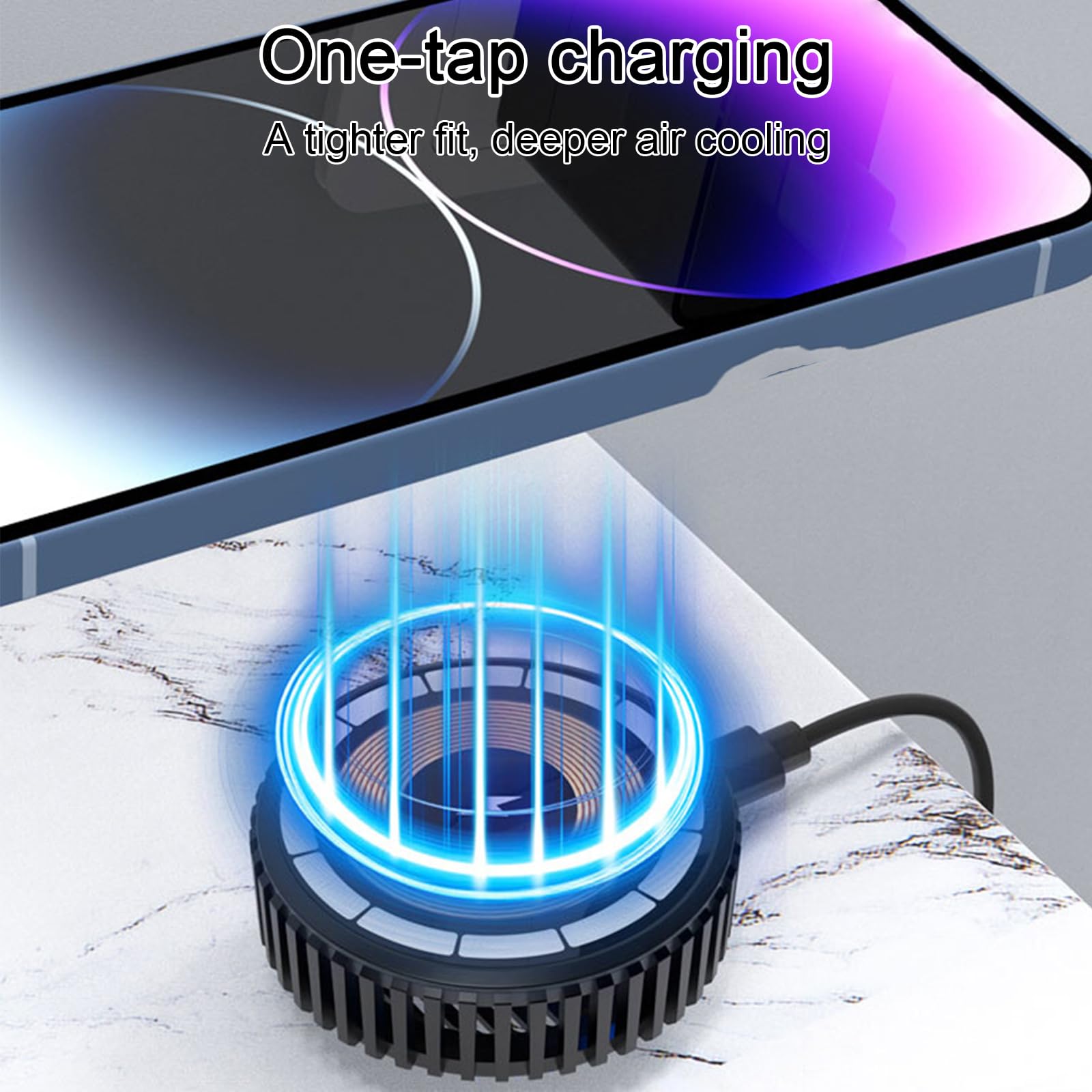 15W draadloze oplader met extr - Phone Cooling Fan recensie en prijs