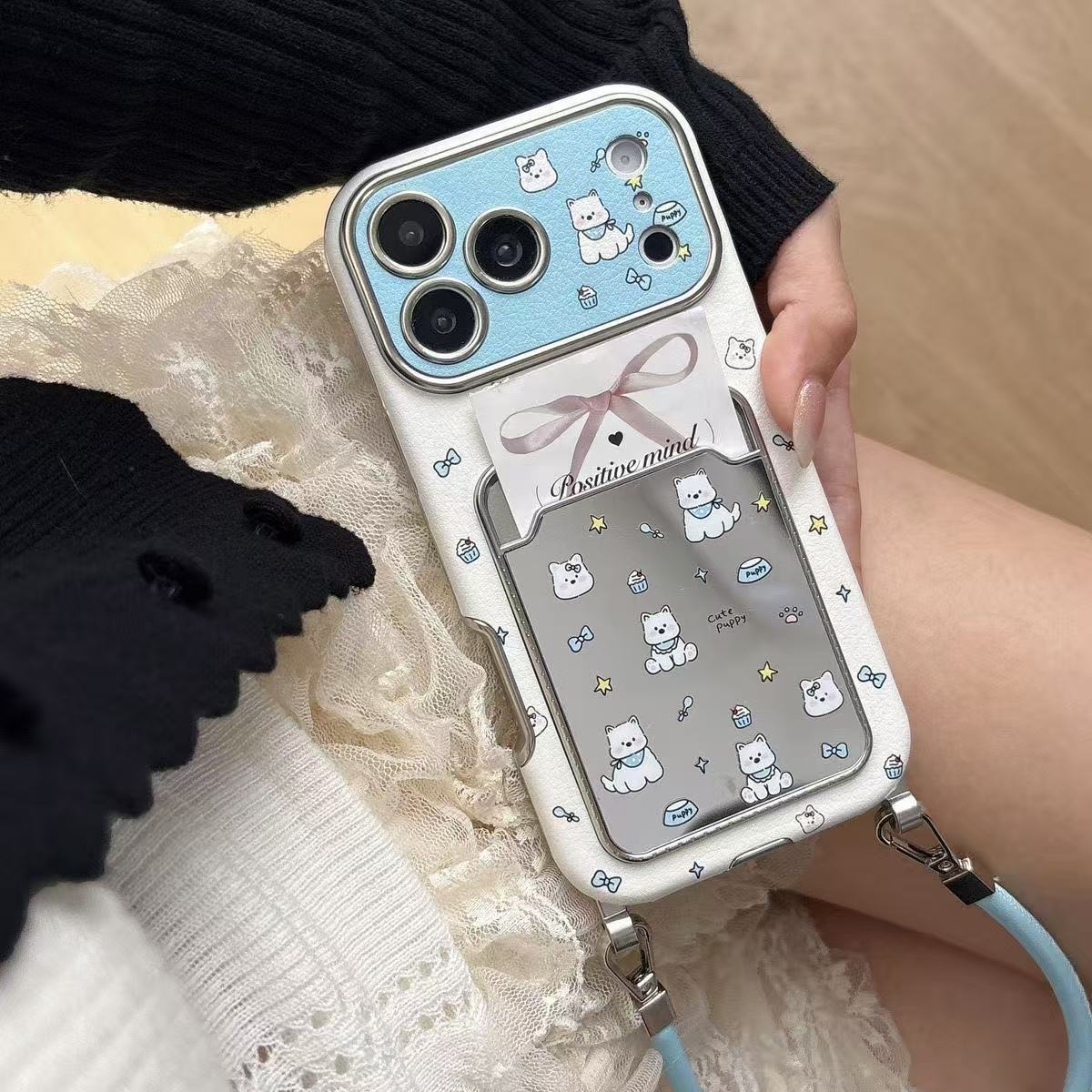 Schattige puppy spiegelkaart h - Phone Accessories Holder recensie en prijs