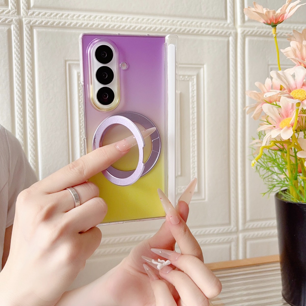 Transparante draaibare ringsta - Phone Accessories Case recensie en prijs