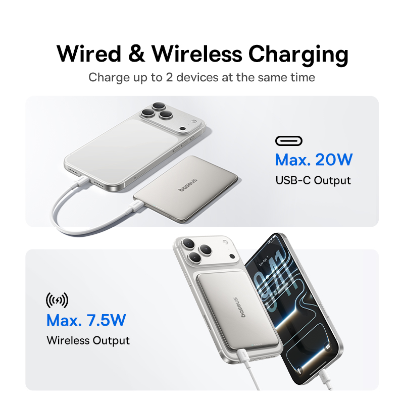 Baseus 5000 mAh magnetische po - Power Bank Slim recensie en prijs