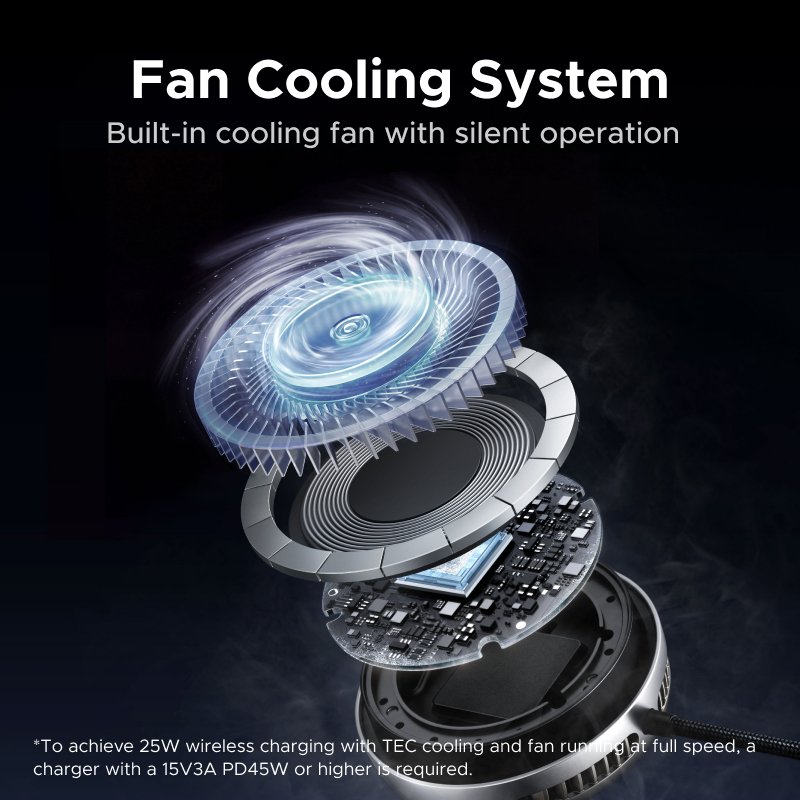 UGREEN MagFlow Pro Qi2.2 25W M - Phone Cooling Fan recensie en prijs