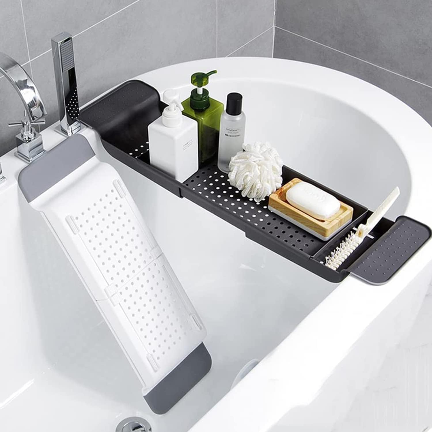 Badplank Caddy Tray Uitbreidba - Phone Accessories Rack recensie en prijs