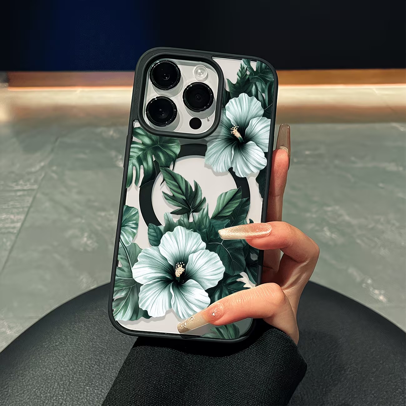 Groene bloemenprint telefoonho - Phone Accessories List recensie en prijs