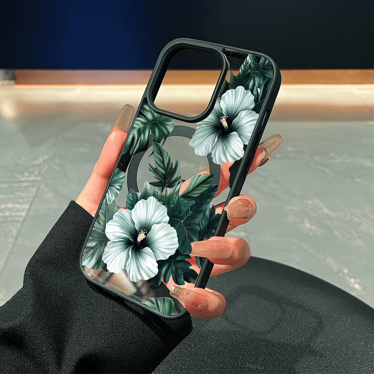 Groene bloemenprint telefoonho - Phone Accessories List recensie en prijs